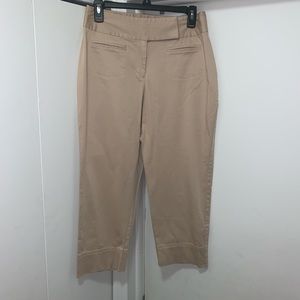 Khaki Crop Pants